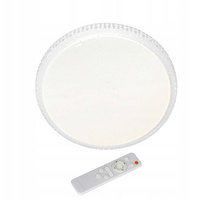 PLAFON LED ŚCIEMNIALNY Oprawa Lampa Sufitowa Ścienna CRUZ 40W 2000lm IP20 + PILOT CCT