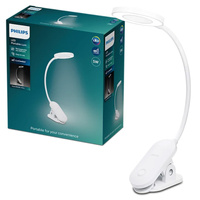 Lampka Biurkowa LED 5W 200lm 4000K Biała Forys Philips