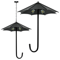 Lampa Wisząca Sufitowa Żyrandol 3xE27 PARASOL Czarna - GOLDLUX (Polux)