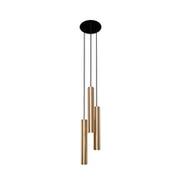 Lampa Sufitowa Wisząca 3x GU10 Złota Nowoczesna EYE L 8915 Nowodvorski