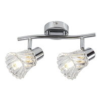 Lampa Sufitowa Punktowa Reflektor Spot 2x E14 Chrom Klasyczny Hestia 5300 Rabalux