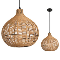 Lampa Wisząca Dekoracyjna Zwis Bambusowa E27 Silvon Kobi