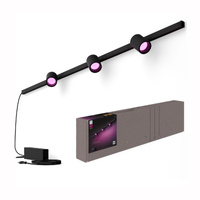Zestaw Szyna Oświetleniowa Perifo Szynoprzewód 1,5m + 3x Reflektor LED 15,9W CCT RGB Philips HUE Bluetooth Czarny