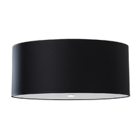 Lampa Sufitowa Wisząca Zwis 6x E27 Żyrandol Geometryczna Czarna Minimalistyczna Otto Sollux