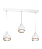 Lampa Wisząca Sufitowa OVAL Biała 3xE27 Milagro