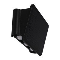 Lampa Ogrodowa Solarna Kinkiet Elewacyjny ALF LED IP54 4W 6000K Czujnik Czarna Eko-Light