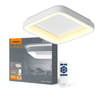 Plafon LED Lampa Sufitowa Natynkowa 72W 7500lm 2700-6000K CCT Biała Ściemnialna + Pilot EDGE Videx
