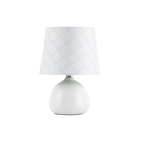 Lampa Stołowa Biurkowa Nocna E14 Biały Klasyczny Ellie 4379 Rabalux
