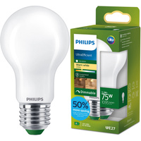 Żarówka LED E27 A60 5.2W = 75W 1095lm 212lm/W 2700K Ciepła 300° KLASA A Ściemnialna UltraEfficient Philips