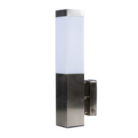 Kinkiet Ogrodowy Lampa Elewacyjna E27 Prosta Chrom KARENA VOLTENO