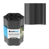 Obrzeże Ogrodowe Trawnikowe Elastyczne Faliste 25cm x 9m Grafit CELLFAST