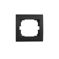 Ramka pojedyncza pozioma do Gniazda LOGI Czarna Matowa KANLUX