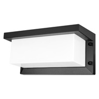 Kinkiet Ogrodowy Elewacyjny Lampa Ścienna E27 CZARNA Prostokątna