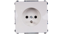 Merten System D Gniazdo pojedyncze z/u 16A IP20 biały MTN2600-4019