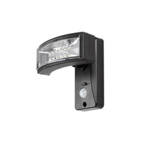 Lampa Ogrodowa Zewnętrzna Solarna Kinkiet Elewacyjny LED 2.4W 250lm 4000K IP44 z Czujnikiem Ruchu i Zmierzchu Czarny Nowoczesny Valpovo Rabalux