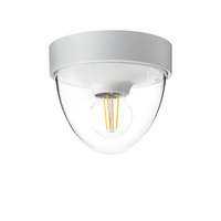 Plafon Oprawa Natynkowa Sufitowa Lampa Ogrodowa Kinkiet Elewacyjny E27 Biała Wodoodporna IP44 NOOK 7972 Nowodvorski