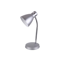 Lampa Stołowa Biurkowa Nocna E14 Srebrny Klasyczny Patric 4206 Rabalux