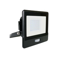 Naświetlacz LED 30W 2340lm 3000K IP65 Czarny z mufą, czujnikiem ruchu i funkcją CUT-OFF Samsung Chip VT-138S-B V-TAC