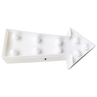 Lampka nocna na baterie Strzałka dekoracyjna Biała 2x AA 1,5V 9x LED MILAGRO EKD3690