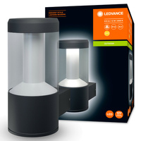Lampa Ogrodowa Zewnętrzna Kinkiet Elewacyjny LED  12W 610lm 3000K IP54 Szary Endura Ledvance