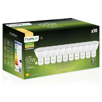 Zestaw 10x Żarówka LED GU10 6W = 50W 580lm 3000K Ciepła Regulowana 24° 36° 60° LUMILED