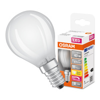 Żarówka LED P45 Kulka E14 4.8W = 40W 470lm 2700K Ciepła 320° Ściemnialna Retrofit Filament CLASSIC Osram