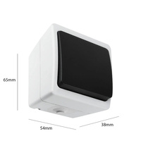 Dzwonek, Przycisk Dzwonkowy Hermetyczny, Włącznik Dzwonka do drzwi Natynkowy AQUATIC MINI IP54 ORNO Biało- Czarny