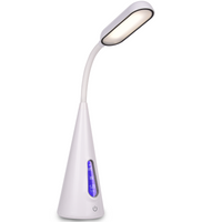 Lampka biurkowa szkolna Multi Y3035 biała ciepła 7W GOLDLUX (Polux) lampka na biurko + kalendarz zegar