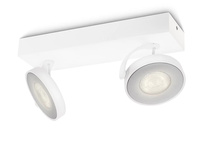 Lampa Sufitowa LED 2x 4.5W 2700K Ściemnialna CLOCKWORK Ruchoma Biała PHILIPS