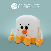 Lampka Nocna Dziecięca LED 1W 3000K Ciepła USB Akumulatorowa 1200mAh Pomarańczowa|Biała TOŚCIK MARY'S