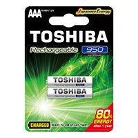 Akumulatorki Baterie TOSHIBA READY TO USE AAA 1,2V 950MAH Blister 2szt
