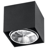 Lampa Sufitowa Oprawa Natynkowa GU10 Kwadratowa Czarna Nowoczesna Blake Sollux