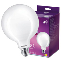 Żarówka LED Globe  E27 G120 10.5W = 100W 1521lm 4000K Neutralna Filament Mleczna PHILIPS 