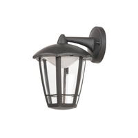 Lampa Ogrodowa Zewnętrzna Kinkiet Elewacyjny LED 8W 500lm 3000K IP44 Czarny Klasyczny Sorrento Rabalux