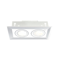 Oprawa Podtynkowa Halogenowa BLOCCO Biała 2xGU10 LED Milagro