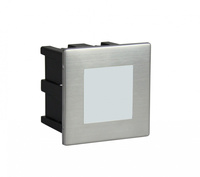 Lampa Ogrodowa Zewnętrzna Elewacyjna WPUSZCZANA LED Mur Led Inox F 04 1,5W 64lm 3000K Ciepła Su-Ma