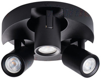 Oprawa lampa sufitowa LAURIN 3xGU10 czarna Kanlux