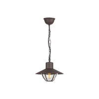 Lampa Wisząca Sufitowa Ogrodowa Zewnętrzna E27 IP44 Brązowy Nowoczesny Almada 7885 Rabalux