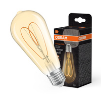 Żarówka LED Dekoracyjna ST64 Edison E27 8W = 60W 806lm 2200K Ciepła CRI90 300° Bursztynowa Ściemnialna Vintage 1906 Osram