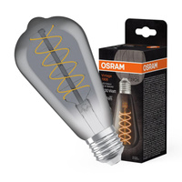 Żarówka LED Dekoracyjna ST64 Edison E27 7.8W = 30W 360lm 1800K Ciepła 320° Dymiona Filament Ściemnialna Vintage 1906 Osram