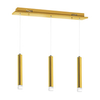 Lampa wisząca GOLDIE 15W (3x5W) LED Złota Minimalistyczna ML5714 Milagro Metal + Akryl
