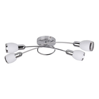 Lampa Sufitowa Żyrandol 4x E14 Chrom Nowoczesny Elite Rabalux