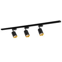 Zestaw Szynowy Szynoprzewód Szyna Listwa 1-Fazowa + 3x Reflektor GU10 Czarna MARIBEL Sanico Goldlux