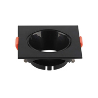 Oprawa Sufitowa Podtynkowa Oczko GU10 Kwadratowa Czarna/Czarna VT-932 V-TAC