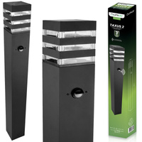 Lampa Ogrodowa Słupek Zewnętrzny Stojący E27 LED Czujnik Ruchu TAXUS 2 80cm LUMILED