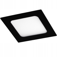 Plafon Panel LED 6W 4000K 360lm 11cm Kwadrat Natynkowy Czarny