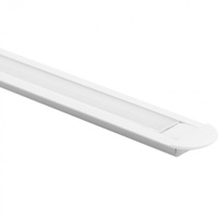 Profil Aluminiowy do Taśm LED Biały Wpuszczany 2m z Mroźnym Kloszem i Zaślepkami Ecolight