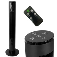 Wentylator Kolumnowy Tuba Cyrkulator Powietrza Wiatrak Stojący Czarny 55W Kobi