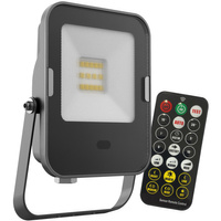 Naświetlacz LED 10W 800lm 3000K IP65 Czarny z czujnikiem ruchu i zmierzchu + pilot sterujący KOBI MHNC