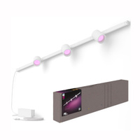 Zestaw Szyna Oświetleniowa Perifo Szynoprzewód 1,5m + 3x Reflektor LED 15,9W CCT RGB Philips HUE Bluetooth Biały